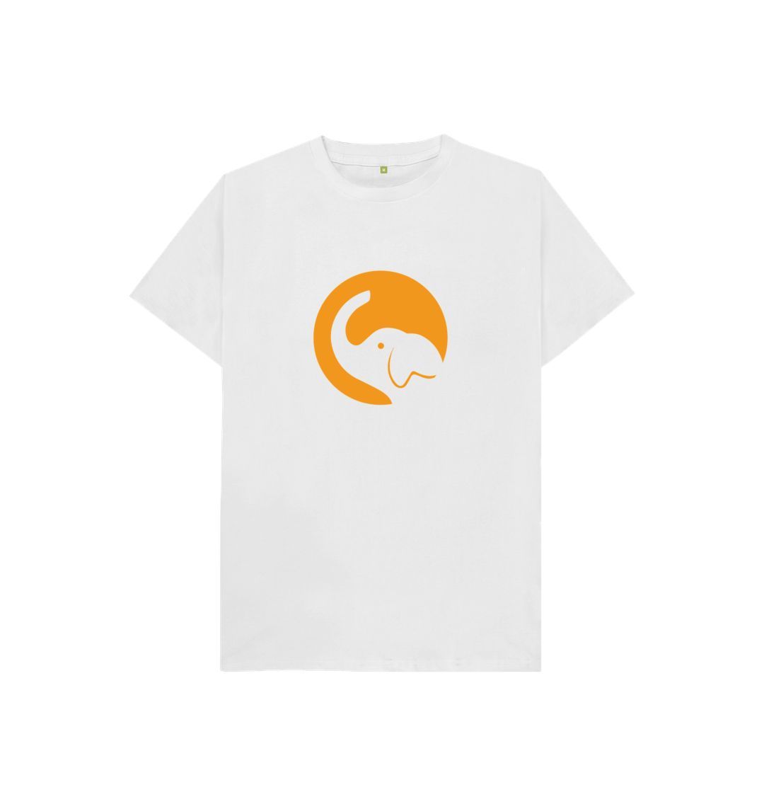 White Mango Elephants Logo Tee